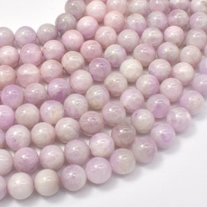 Kunzite Beads, 8mm, Round Beads, 15.5 Inch, Full strand, Approx. 45-47 beads, Hole 1mm 293054003 image 1