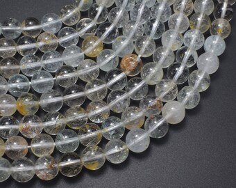 Topaz Beads, 8mm (8.2mm), Round, 15.5 Inch, Full strand, Approx. 49 beads, Hole 1mm (425054002)