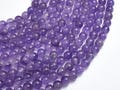 Amethyst 6mm (6.4mm) Round Beads, 15 Inch, Full strand, Approx. 63-65 beads, Hole 1mm (115054056)