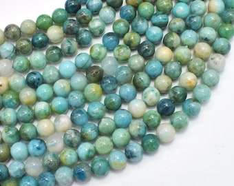 Hemimorphite Beads: 6mm Round  Beads (271054012)