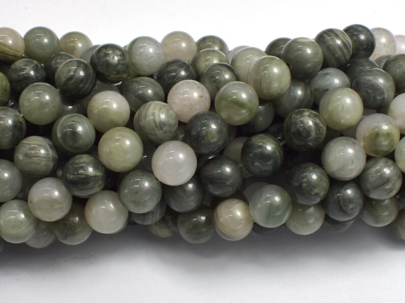 Green Line Quartz 8mm Round Beads, 15 Inch (258054002) image 2