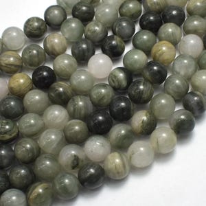 Green Line Quartz 8mm Round Beads, 15 Inch (258054002) image 1