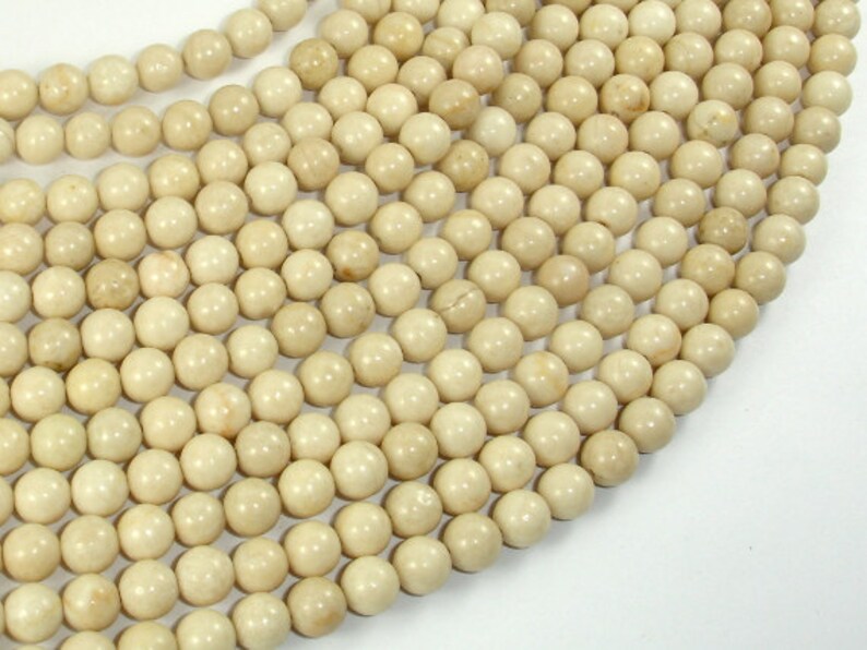 Wood Jasper Beads Round 6.3mm 15.5 Inch 6mm 437054003