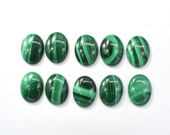 Genuine Malachite Cabochon, 15x20mm Oval, 1piece (312030003C