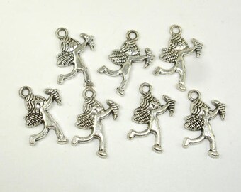 Cupid Charms, Zinc Alloy, Antique Silver Tone, 12x18 mm, 20 pcs, Hole 1.9mm (006873014)