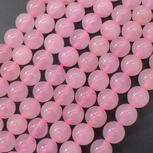 Rose Quartz 8mm Round Beads, 15 Inch, Full strand, Approx. 45-47 beads, Hole 1 mm 391054003 image 3