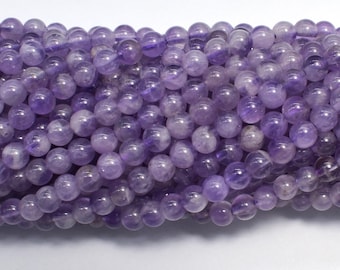 Amethyst, 4mm (4.4mm) Round Beads, 15.5 Inch, Approx. 92 beads, Hole 0.8mm (115054072)