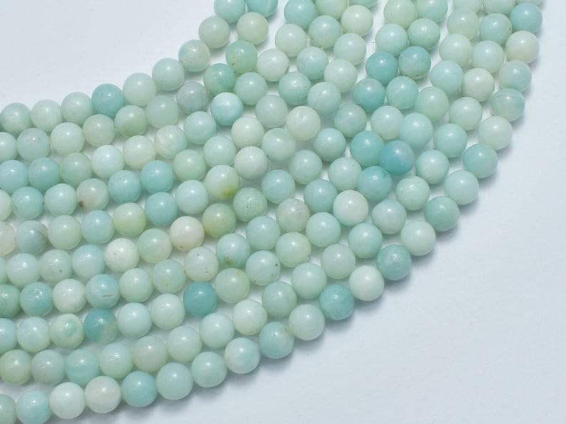 Amazonite Beads, Round, 6mm, 15.5 Inch, Full strand, Approx. 62-65 beads, Hole 0.8 mm 111054002 image 2