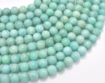 Amazonite 8mm Round Beads, 15.5 Inch, Approx. 49 beads, Hole 1mm (111054044)