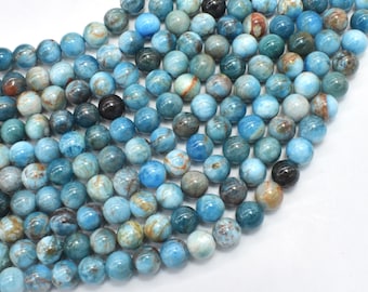 Apatite, 6mm, Round, 15.5 Inch, Full strand, Approx 64 beads, Hole 1mm (120054018)