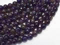 Amethyst Beads,  8mm (8.5mm), Round Beads, 15 Inch, Full strand, Approx. 46-48 beads, Hole 1mm (115054020)