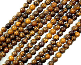 Elephant Jasper Beads, Round, 4mm, 15.5 Inch, Full strand, Approx. 96 beads, Hole 0.5 mm, A quality (215054002)