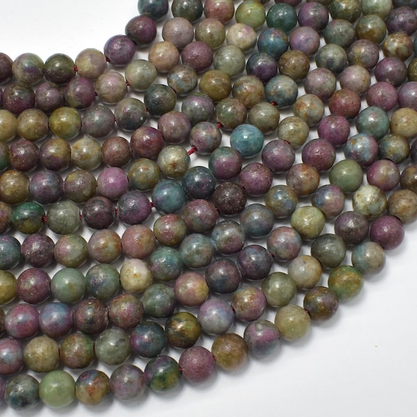 Ruby Apatite, Ruby in Kyanite, 6mm, Round Beads, 15.5 Inch, Full stand, Approx. 66 beads, Hole 1mm, A quality (309054001)