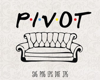 Friends pivot svg | Etsy