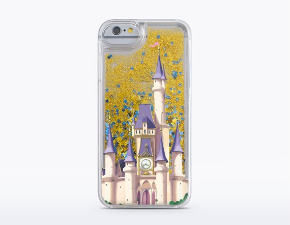 Castle Iphone Xr Disney Glitter Case Iphone 8 Plus Disney Etsy