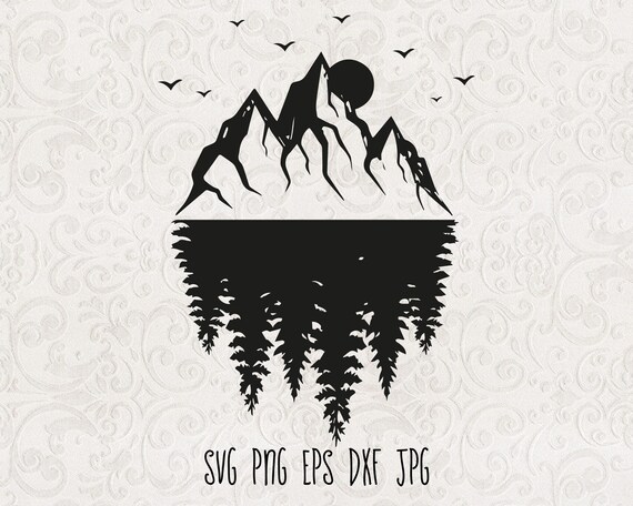 Free Free 284 Mountain Tree Svg SVG PNG EPS DXF File