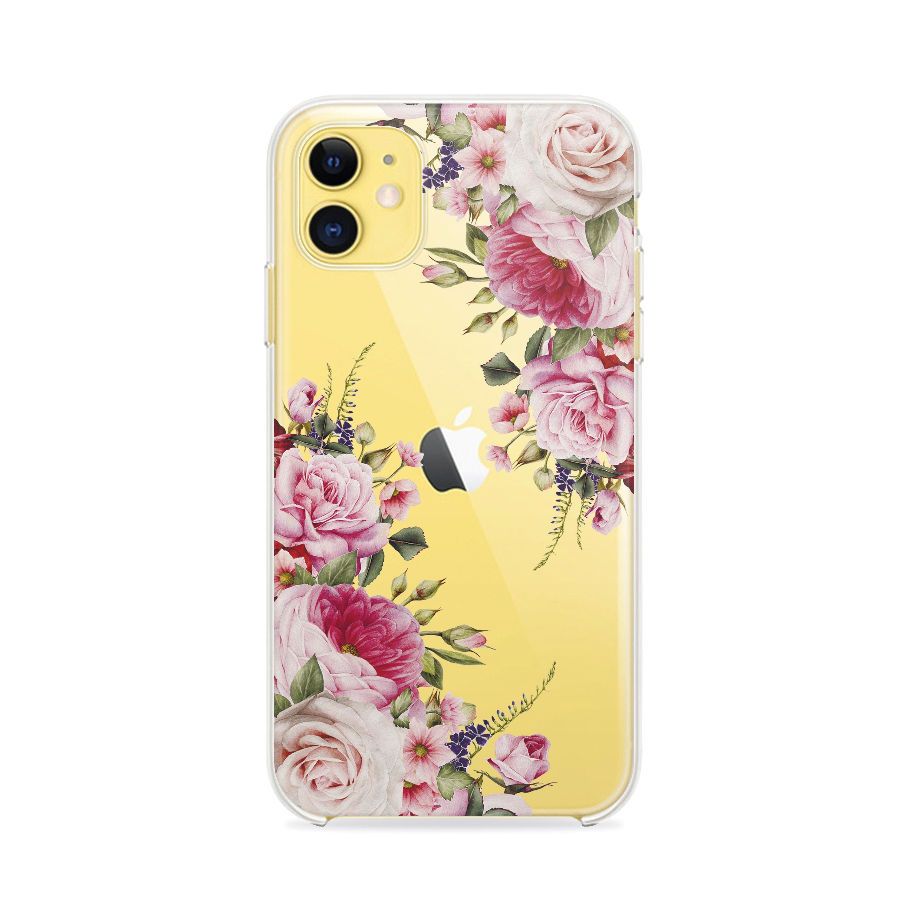 IPhone Flower Case iPhone 11 Clear Case iPhone 11 Pro Cover Etsy