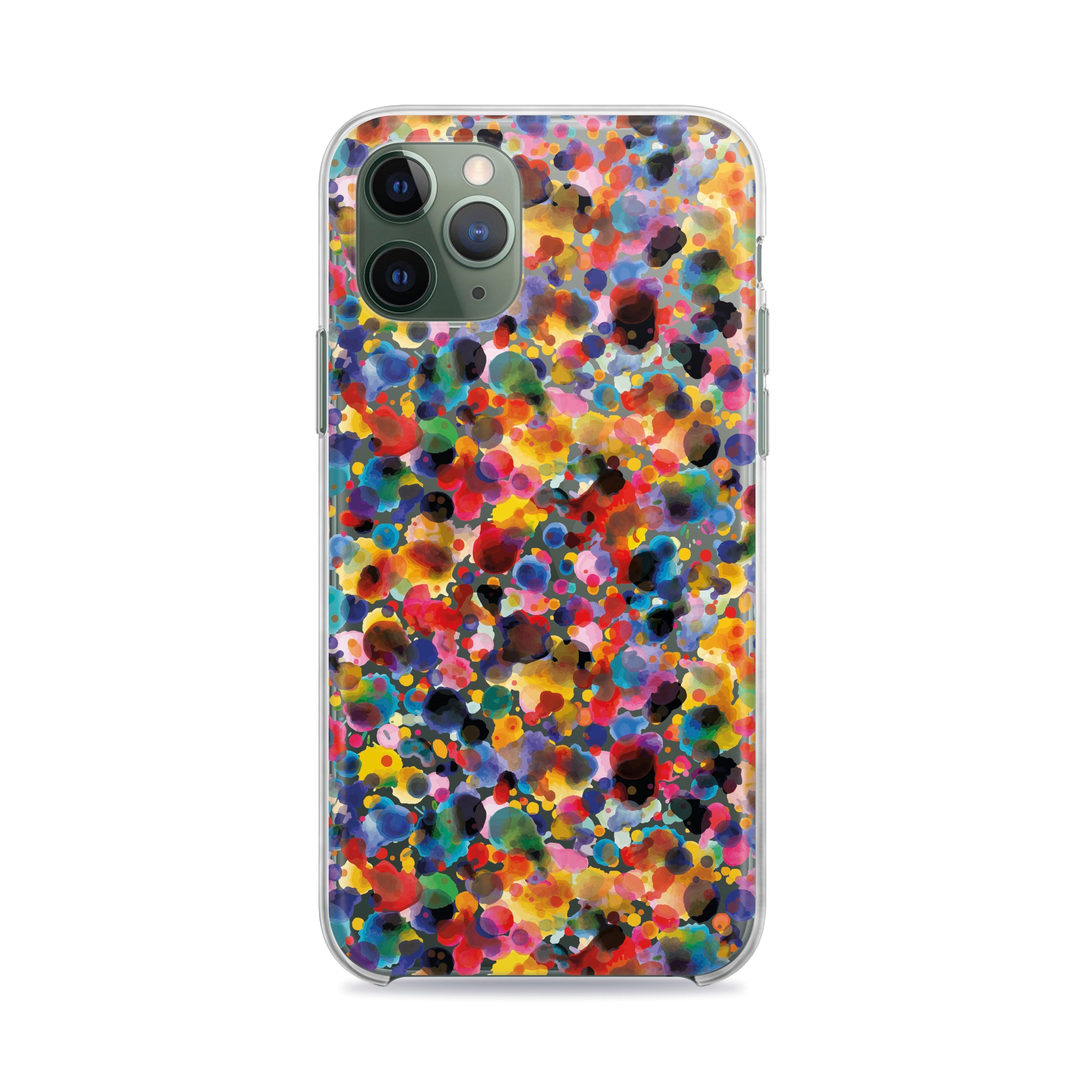 Clear iPhone 11 Pro Case Colorful Art Paint iPhone 11 Pro Max Etsy