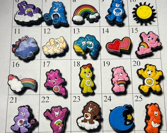Cartoon Bear shoe charms | Rainbow