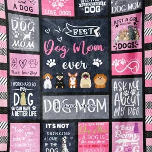Dog mom Blanket | Dog | Puppy | Mom