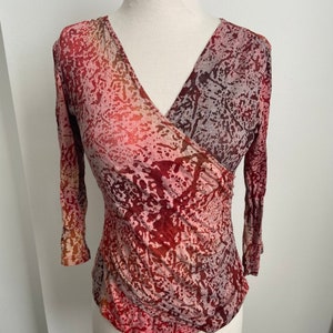 Multitonal Sheer Blouse