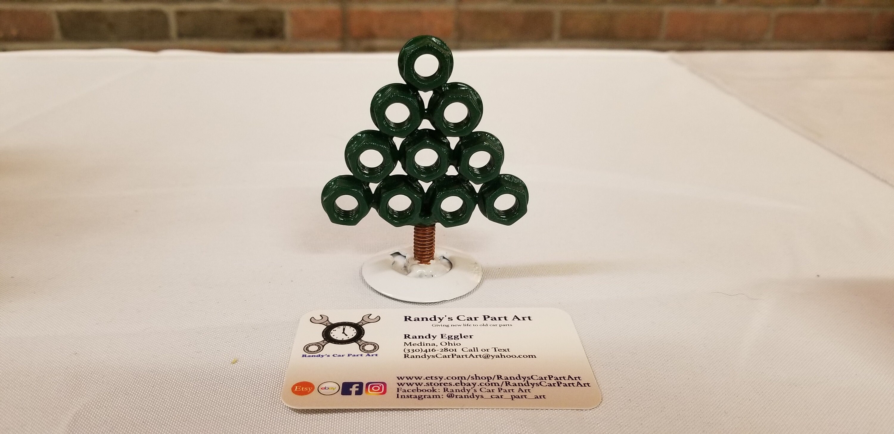 Christmas Tree -made With Nuts and Bolts Car Part Art - Etsy