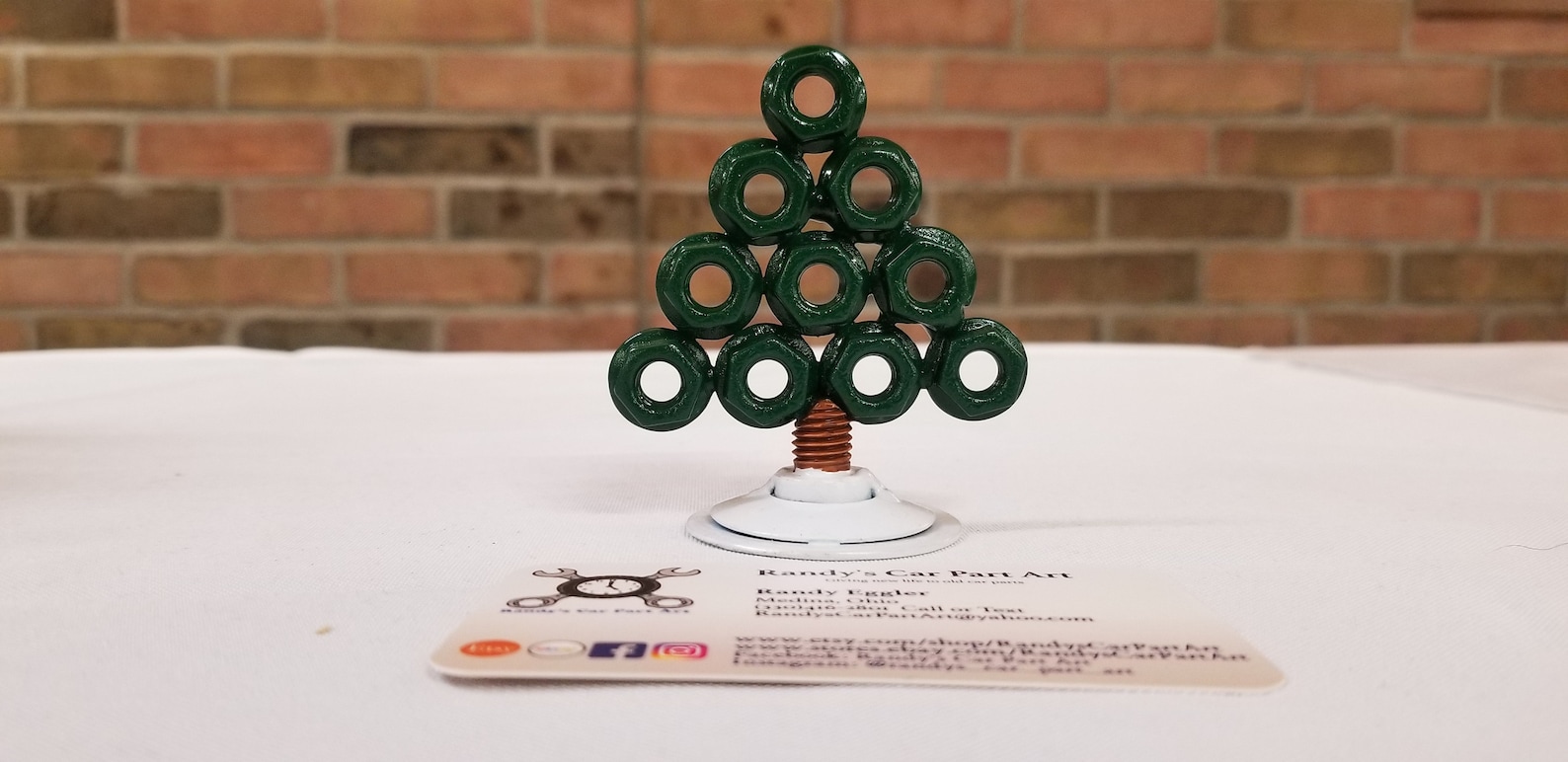 Christmas Tree -made With Nuts and Bolts Car Part Art - Etsy