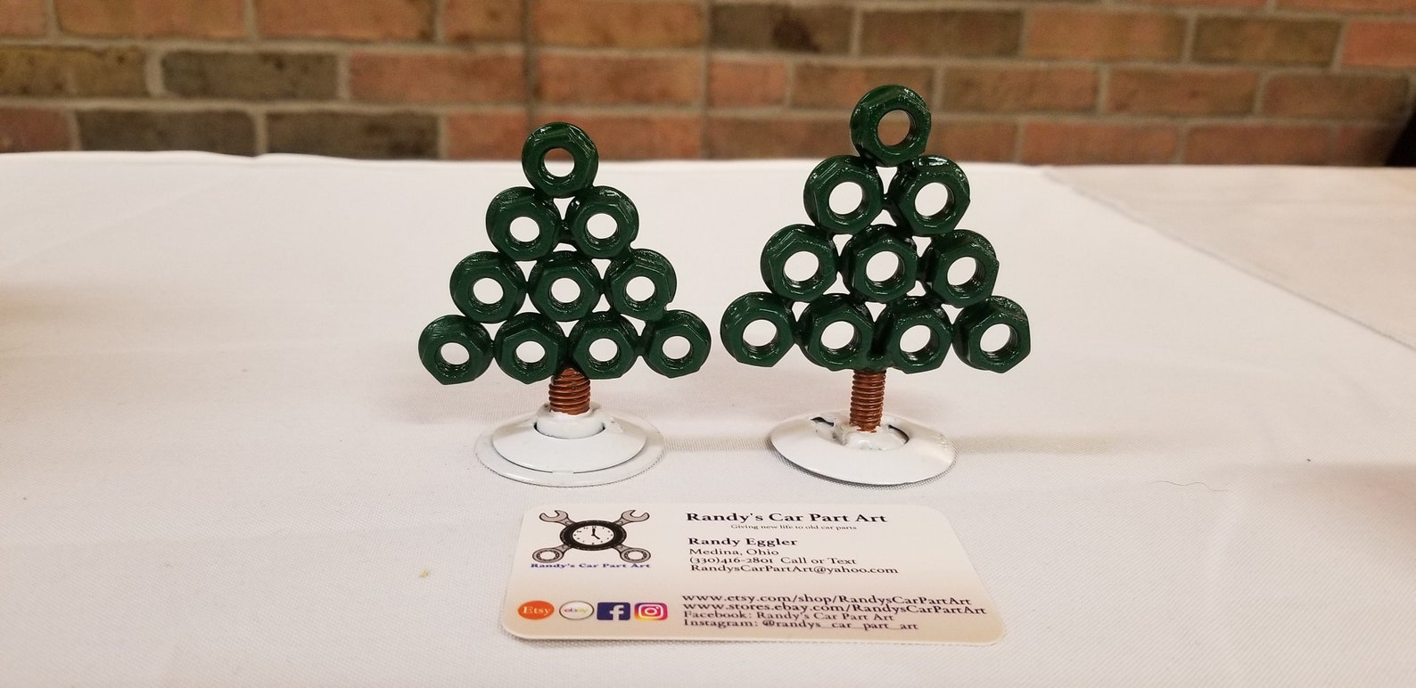 Christmas Tree -made With Nuts and Bolts Car Part Art - Etsy