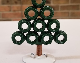 Christmas Tree -Made with nuts and bolts Car Part Art