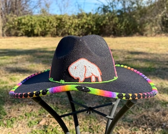Native Beaded Felt Hat