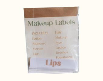Makeup Label Stickers | Organization Stickers | Makeup Stickers | Stickers for women | Makeup Labels
