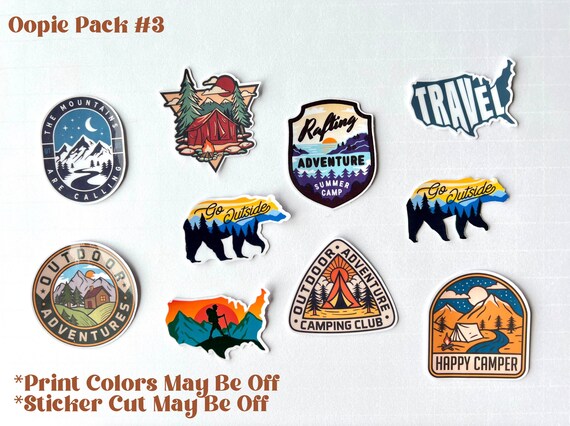 50 Cool National Park Outdoor Hiking Camping Nature Stickers Laptop Decals