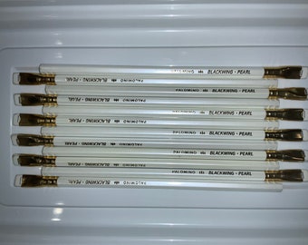 NEW 12 pcs Blackwing Palomino Pearl pencils Set of 12 White Eraser