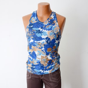 1970s Floral Tanktop Deadstock -XS/S