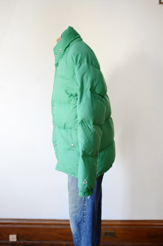 1980s Kelly Green Down Filled Coat - image 4