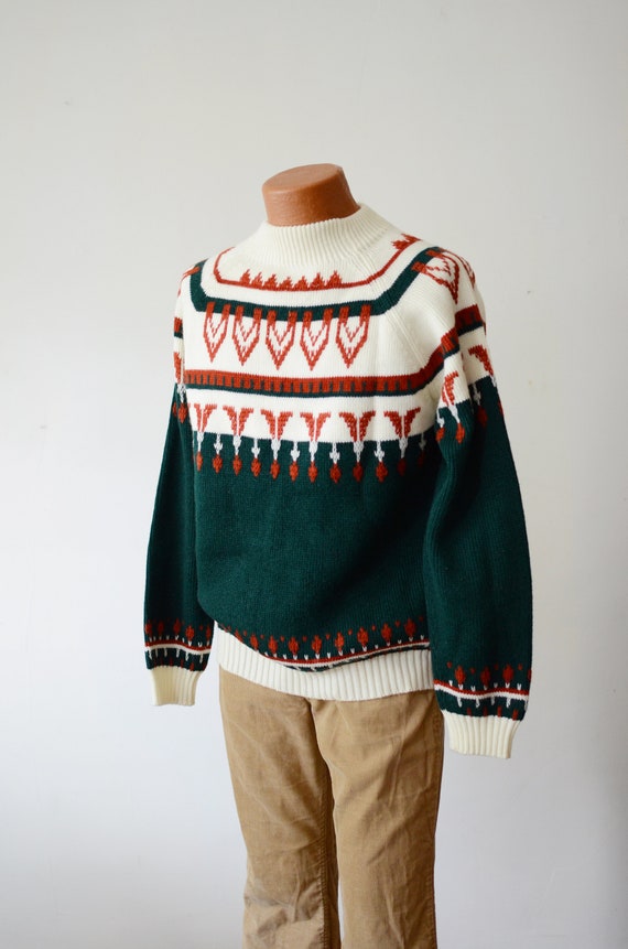 1970s Acrylic Ski Sweater - M/L - image 2