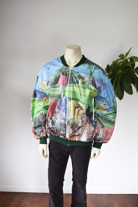 90s Tyvek Novelty Golf Jacket