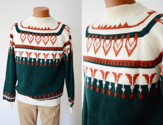 1970s Acrylic Ski Sweater - M/L - image 1