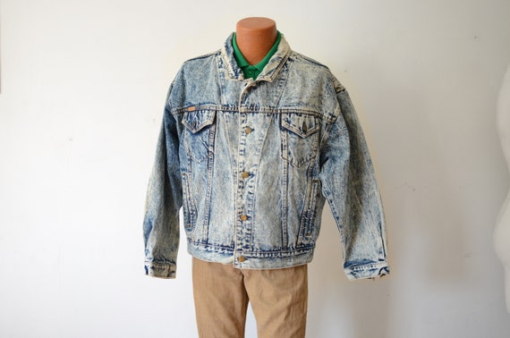 1980s Acid Wash Denim Jacket