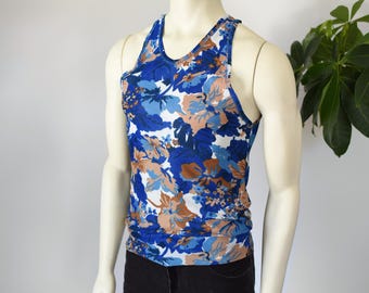 1970s Floral Tanktop Deadstock -XS/S