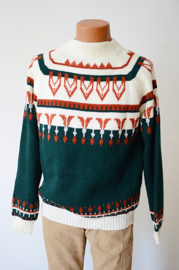 1970s Acrylic Ski Sweater - M/L - image 9