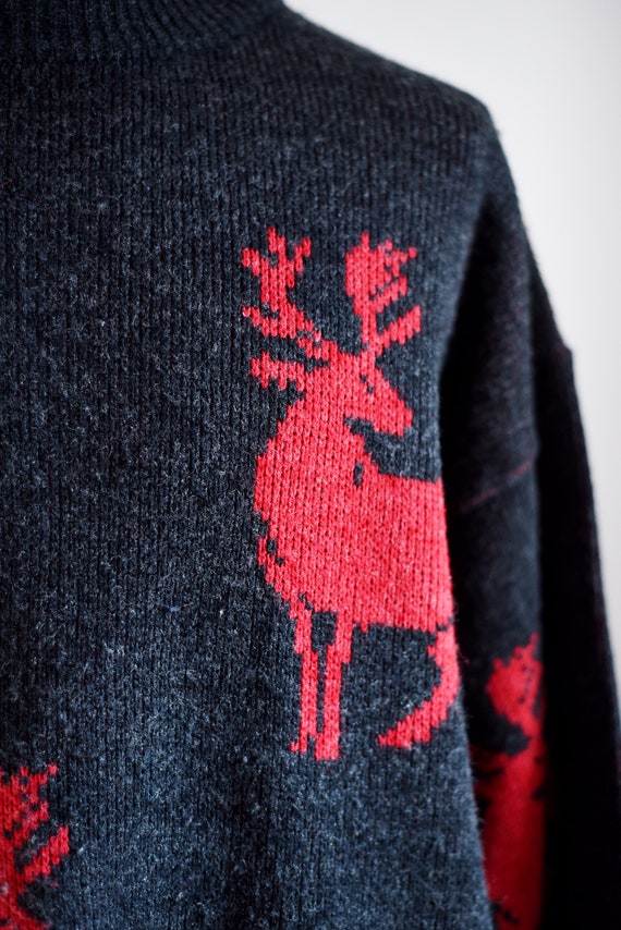 80s Reindeer Sweater - image 3