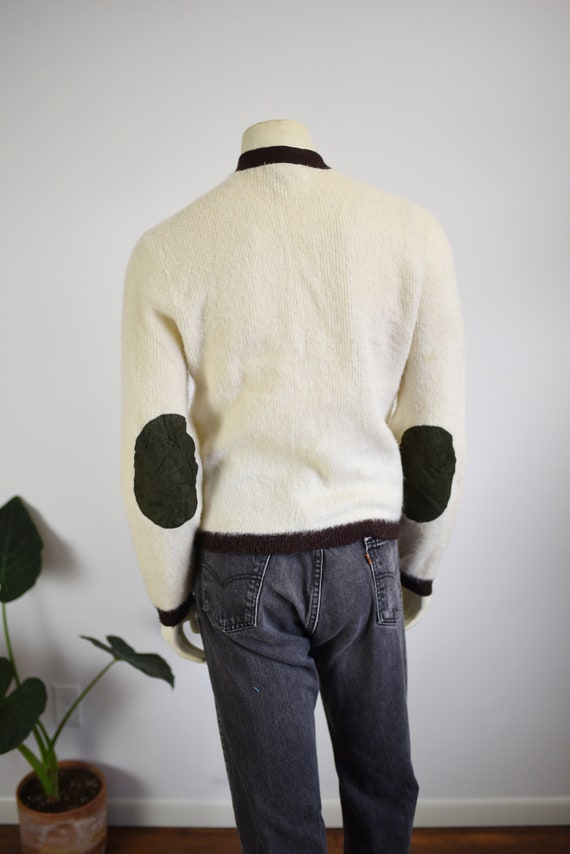 1960s Elbow Patch Mohair Cardigan - image 9