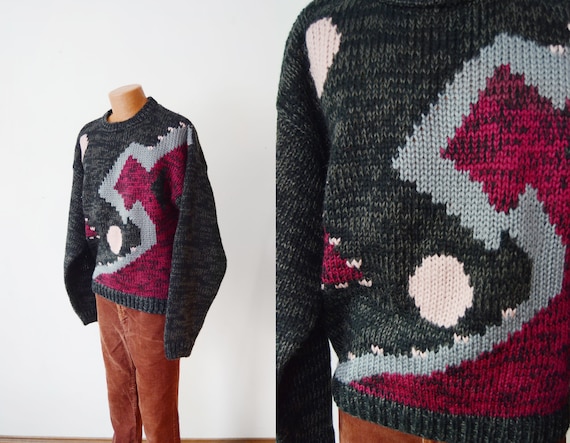 1980s Geometric Sweater