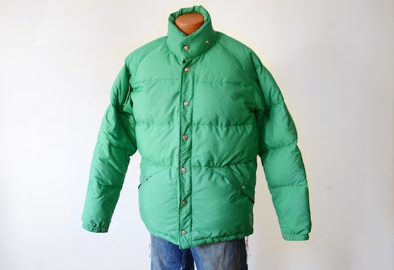 1980s Kelly Green Down Filled Coat - image 1