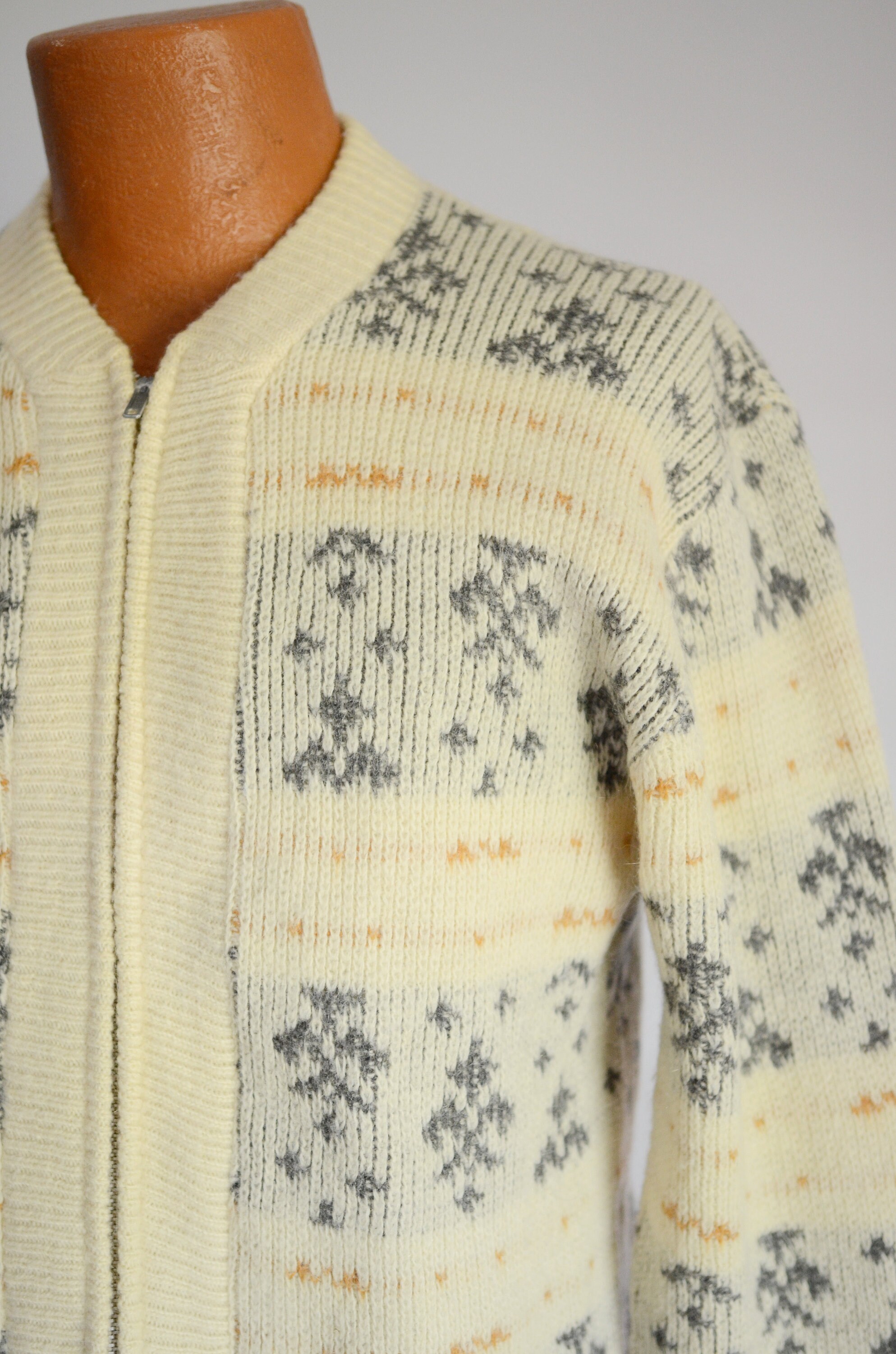トップス 1960s Pilgrim Mohair Zip Up Knit 1960s Pilgrim Mohair Zip Up Knit