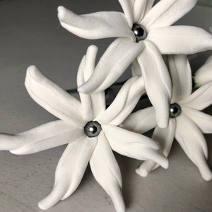 Tiare with Pearl hair pick