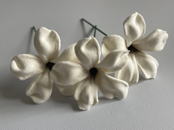 Puakenikeni Flower Hair Pick - Etsy