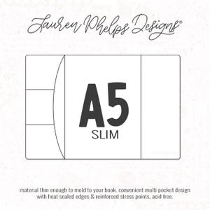 A5 Slim | Clear Soft Vinyl Notebook Cover | 3 sizes