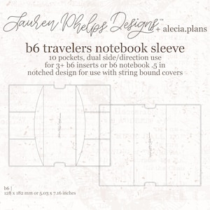 B6 Clear Vinyl Travelers Notebook Sleeve